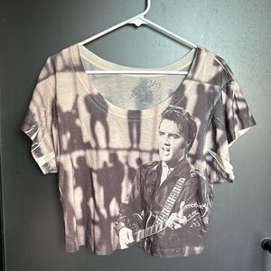 Elvis Presley Jailhouse Rock Shirt Forever 21 Size Small Crop top